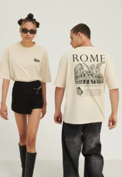 YOURTURN Rome Tee UnisexT-Shirt Con StampaMottled Light Brown Uomo T-shirt E Polo YO121010C-O11