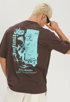 YOURTURN Unisex - T-Shirt Con Stampa - Brown -Yourturn 0965b938f6574ab48125c92e7074993b scaled