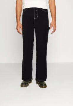 YOURTURN Carpenter Wide Leg UnisexJeans BaggyBlack Uomo Jeans YO12100SO-Q11