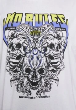 YOURTURN Rule Skull Graphic Tee UnisexT-Shirt Con StampaWhite Uomo T-shirt E Polo YO121011G-A11 -Yourturn 38058aa46a744b1d840b5599082d9305 scaled