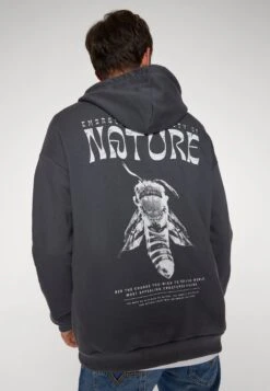 YOURTURN Nature Bee Relaxed HoodieFelpaDark Grey Uomo Maglieria E Felpe YO1210150-C11 -Yourturn 599ccf9e6b5b49f1aa4aea8cc76a8b29 scaled