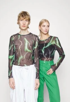 YOURTURN UnisexMaglietta A Manica Lunga Black Uomo T-shirt E Polo YO12100UV-Q11