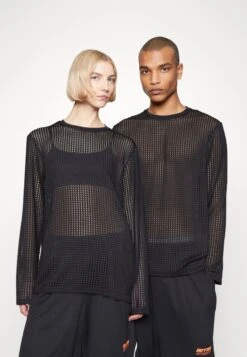 YOURTURN UnisexMaglietta A Manica LungaBlack Donna T-shirt E Top YO12100WP-Q11