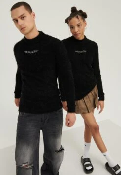 YOURTURN UnisexMaglioneBlack Uomo Maglieria YO122Q056-Q11