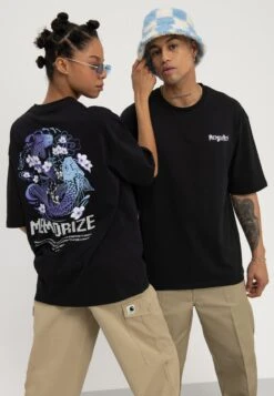 YOURTURN UnisexT-Shirt Con StampaBlack Donna T-shirt E Top YO12100ZZ-Q11