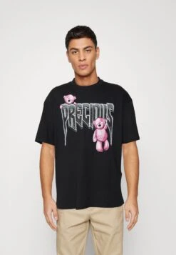 YOURTURN UnisexT-Shirt Con StampaBlack Donna T-shirt E Top YO12100YN-Q11