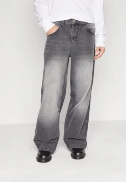 YOURTURN Extreme Baggy Fit UnisexJeans BaggyBlack Denim Uomo Jeans YO121014J-Q11