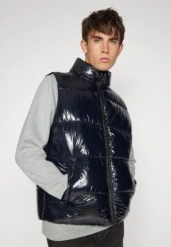 YOURTURN Vinyl Gillet UnisexSmanicatoBlack Donna Giacche E Blazer YO1210137-Q11