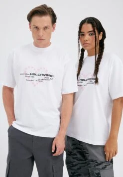 YOURTURN UnisexT-Shirt Con StampaWhite Uomo T-shirt E Polo YO122O0SN-A11