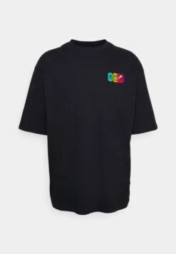 YOURTURN Graphic Tee With Foil Ticket UnisexT-Shirt Con StampaBlack Donna T-shirt E Top YO12100R6-Q11