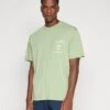 YOURTURN Moon Face Graphic Tee UnisexT-Shirt Con StampaGreen Uomo T-shirt E Polo YO121012X-M11