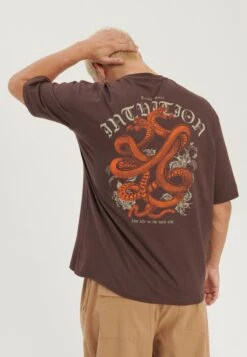 YOURTURN UnisexT-Shirt Con StampaBrown Uomo T-shirt E Polo YO121017B-O11 2 YOURTURN UnisexT-Shirt Con StampaBrown Uomo T-shirt E Polo YO121017B-O11 -Yourturn cd2b10fe0b3a4c53a9a9b2bbae7ad1c5 scaled