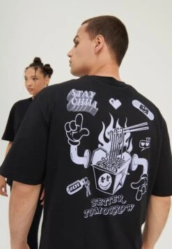 YOURTURN UnisexT-Shirt Con StampaBlack Uomo T-shirt E Polo YO1210109-Q11 -Yourturn cd4162ea861a44598f3eede436509c63 scaled