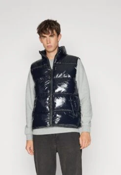 YOURTURN Vinyl Gillet UnisexSmanicatoBlack Donna Giacche E Blazer YO1210137-Q11 -Yourturn dab47091c35d44e8b2255866f033742b scaled