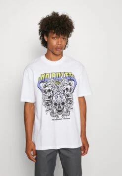 YOURTURN Rule Skull Graphic Tee UnisexT-Shirt Con StampaWhite Uomo T-shirt E Polo YO121011G-A11
