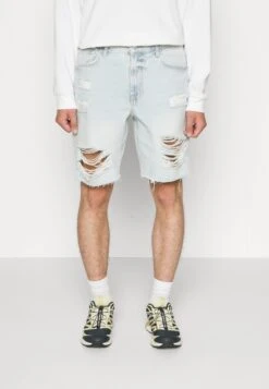 YOURTURN Unisex - Shorts Di Jeans - Light Blue Denim -Yourturn e48fad9dcdd942cb91ec798b073960b6 scaled