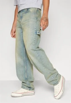 YOURTURN Wide Leg Unisex- Jeans Baggy - Blue Denim -Yourturn f581a6b9c59a44a8ad580b06c89c1813 scaled